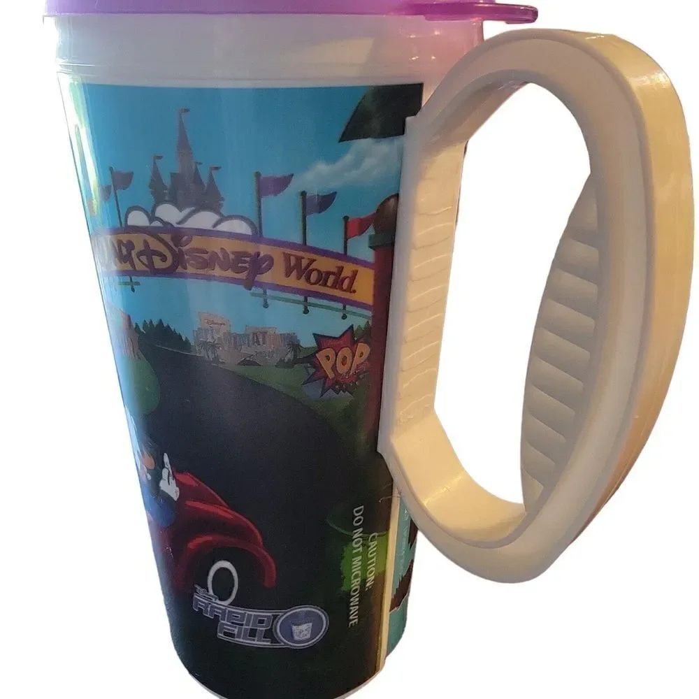 Disney Parks Whirley Drink Works! Mickey Mouse Plastic Drink Mug Cup Souvenir - Picture 3 of 7